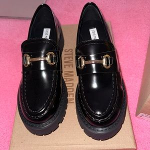 Steve Madden Lando Black Loafers